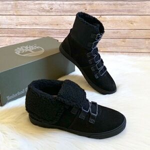 Timberland Black Dausette Winter Boots Suede
